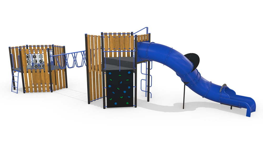 combination, unit, playground, activity, playgrounds, spiral, slide, monkey, bards, tunnel, balance, strength, co-ordination, swing, confidence, play, fun