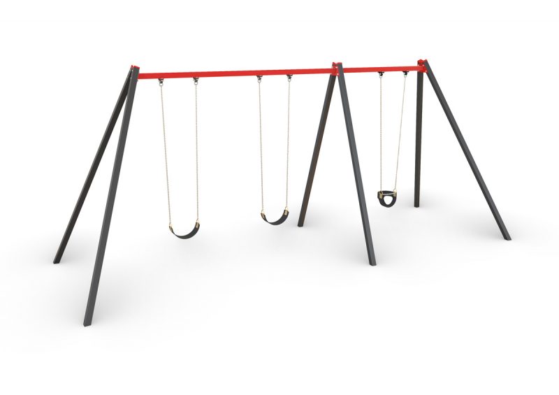 activity, playgrounds, triple, swing, steel, melbourne, victoria, australian, made, set, manufacturer