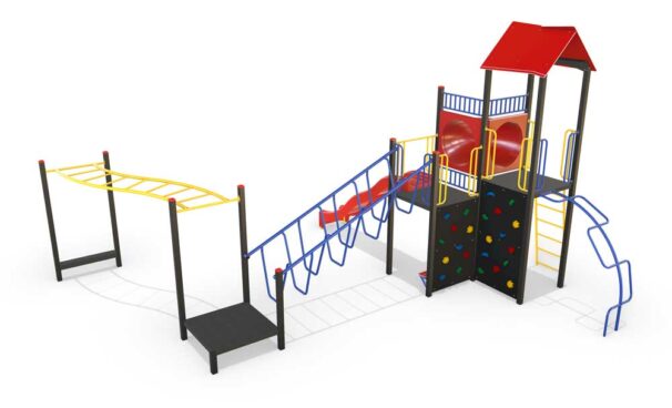 combination, unit, playground, activity, playgrounds, spiral, slide, monkey, bards, tunnel, balance, strength, co-ordination, swing, confidence, play, fun