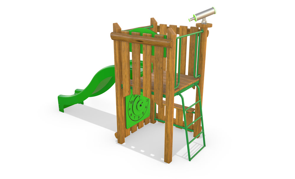 Activity Playgrounds Instinctive natural timber kinder combination play unit