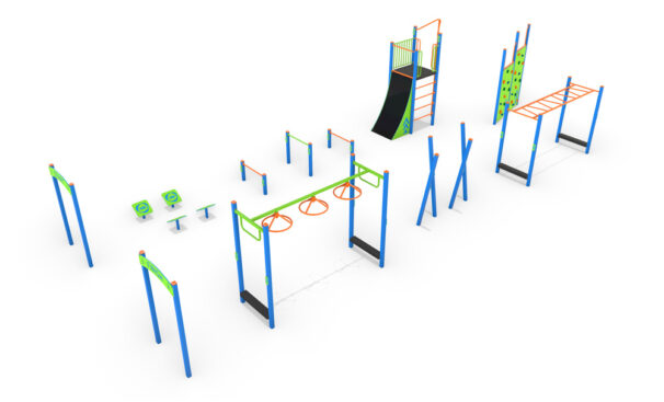 perseverance, obstacle, course, playground, ninja, kids, play, equipment