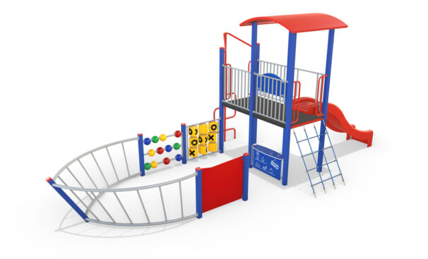 combination, unit, playground, activity, playgrounds, spiral, slide, monkey, bards, tunnel, balance, strength, co-ordination, swing, confidence, play, fun, boat, ship