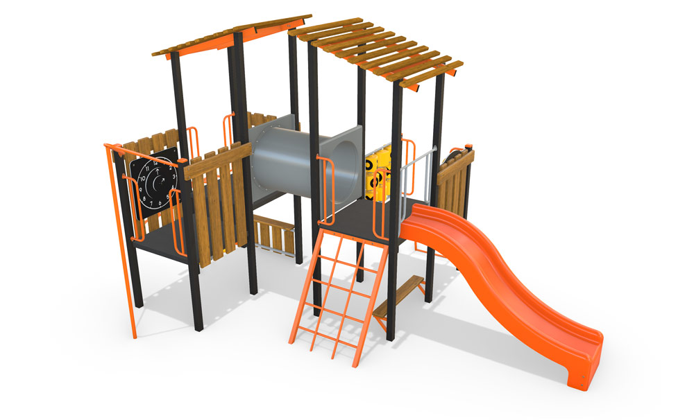 Playground combination unit render wattle bird classic