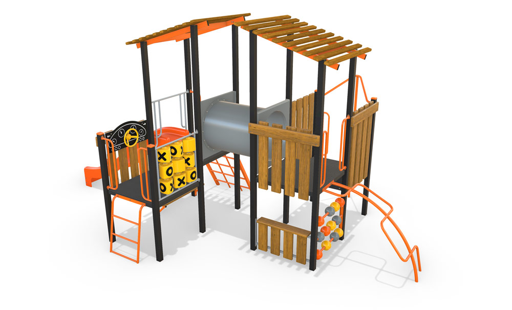 Playground combination unit render wattle bird classic