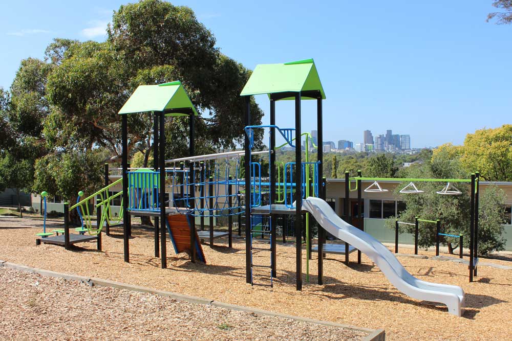 Resilience range combination unit playground at Birrallee Primary School in Doncaster
