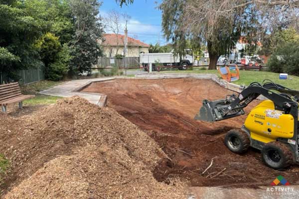 Playground-excavation