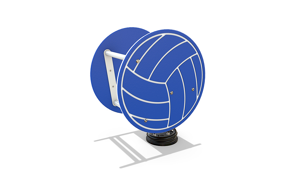 Netball Single Spring Rocker featuring a netball-inspired HDPE design, spring-mounted motion play and durable Australian steel construction for active imaginative play